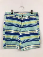 HOLLISTER ホリスター チノパンツ 32 ブルー ショート・ひざ上丈 コットン ボーダー柄 スタンダード レギュラー メンズのサムネイル