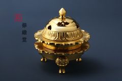 修縁堂】寺院用仏具 仏教工芸品 供養品 摩宝珠手香炉 美術工芸品
