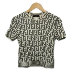 FENDI ズッカ柄 半袖ニット Tシャツ - メルカリ