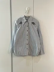 Ganni ストライプ カットアウト シャツのサムネイル
