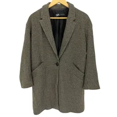 ザラ ZARA  ハウンドトゥース コットンポリ  チェスターコート レディース import：S のサムネイル