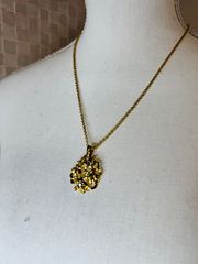18金ボールチェーンネックレス&シトリン 刻印あり - メルカリ