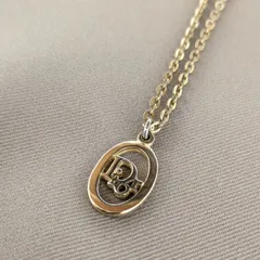 ■Christian Dior■ ネックレス CDロゴ ゴールド オーバル ヴィンテージ レディース