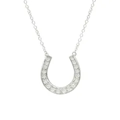 ティファニー(Tiffany) プラチナ ダイヤモンド メンズ,レディース ファッション ネックレス (シルバー) ホースシュー ダイヤモンド ネックレスのサムネイル