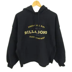 ビラボン パーカー トップス 長袖 プルオーバー スウェット レディース Lサイズ ブラック BILLABONG 【中古】のサムネイル