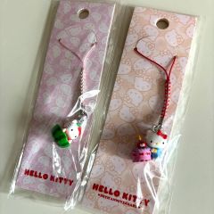 ☆ハローキティ☆NEWYORK根付け＆ミニフィギュアチャーム☆レア☆K505
