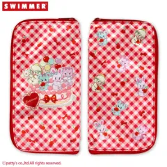 日本輸入 SWIMMER ヘアアイロンポーチ レッドCHECK SWIMMER 多用途 MULTIポーチのサムネイル