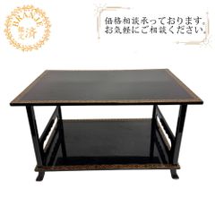 美品！】胡蝶棚 宗偏流 茶会 茶道具 黒塗 木製漆塗り 溜塗 組立式