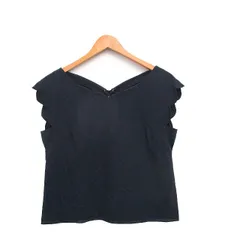 ウィルセレクション WILLSELECTION カットソー Tシャツ 半袖 バックリボン コットン M ネイビー 紺 /KT28のサムネイル