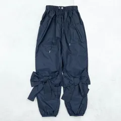 MONCLER モンクレール × Simone Rocha シモーネロシャ パンツ リボン ドローコード ナイロン ネイビー イタリア製 レディース 38 b01606のサムネイル