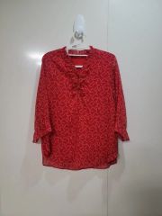LIU JO JEANS ドット柄 長袖シャツ レッド サイズ42 イタリア製 - メルカリ