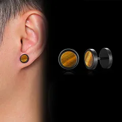 丸型 ブラック ストレート バーベル ボディピアス ダンベル メンズ 石ピアス 誕生日 パーティー