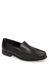 ロックポート メンズ シューズ ローファー Rockport Classic Venetian Loafer Black Leather ブラックのサムネイル