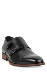 スティーブ マデン メンズ シューズ モンクストラップ モンク Steve Madden Teon Double Monk Strap Shoe Black Leat ブラックのサムネイル