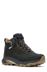 メレル メンズ シューズ ブーツ・レインブーツ Merrell Moab Speed 2 Waterproof Hiking Boot Black ブラックのサムネイル