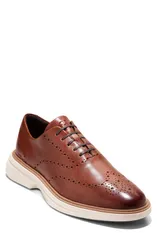 コールハーン メンズ シューズ ウィングチップ Cole Haan riginalGrand Cityspectre Wingtip Wholecut Shoe Woodbury Naturalのサムネイル