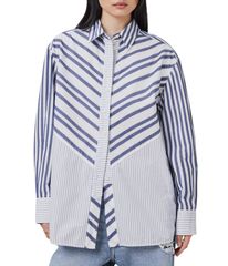 sacai Cotton Poplin x Nylon Twill Shirt - メルカリ