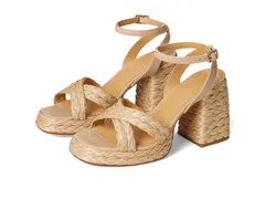 カスタ ニエール レディース シューズ ヒール サンダル CASTANER Valeriette Raffia Sandal Naturalのサムネイル