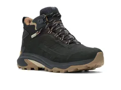 メレル メンズ シューズ ブーツ・レインブーツ レザー Merrell Moab Speed 2 Leather Mid Waterproof Black ブラックのサムネイル