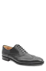 メズラン メンズ シューズ オックスフォード ウィングチップ Mezlan Galco Wingtip Oxford Black ブラックのサムネイル