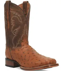ダンポスト メンズ シューズ ブーツ・レインブーツ Dan Post Mens Alamosa 11 Full Quill Ostrich Square Toe Western Boots Bay Apacheのサムネイル