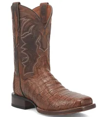 ダンポスト メンズ シューズ ブーツ・レインブーツ Dan Post Mens Kingsly 11 Caiman Square Toe Western Boots Bay ApacheChocolate チョコレートのサムネイル