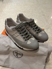 レア 22AW 美品 エルメス トレイル 42 スニーカー Hロゴ ホワイト 