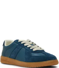スティーブ マデン メンズ シューズ スニーカー スエード レザー Steve Madden Mens Dixon Leather and Suede LowTop Gum Sole Sneakers Navy ネイビーのサムネイル