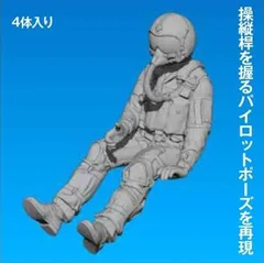 1/144 現用機用パイロットフィギュア（6体入り）のサムネイル