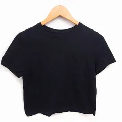 マイストラーダ Mystrada Tシャツ カットソー モックネック 綿 コットン 無地 シンプル 半袖 38 黒 ブラック /TTのサムネイル