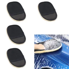 新品 Doyime 洗車グローブ【4個セット】洗車ミット スポンジ ウォッシュグローブ 洗車用品道具 脱毛なし 傷防止 強力な吸水力 泡立ちやすい ふわふわ 洗車用品のサムネイル