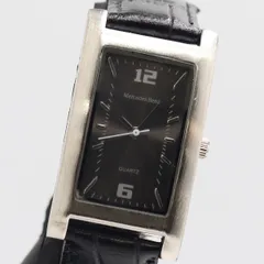 箱付 メルセデスベンツ レクタンギュラー ウォッチ QZ ブラック文字盤 メンズ腕時計 2550000 5ERY NAMのサムネイル