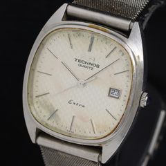ヴィンテージ品】TECHNOS テクノス QZ ミラネーゼ 稼動品 試着・極美品 