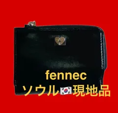 【新品】【韓国現地購入】【正規品】fennec フェネック　折り財布　ブラック 　ハート　※縦8cm×横10cmのサムネイル