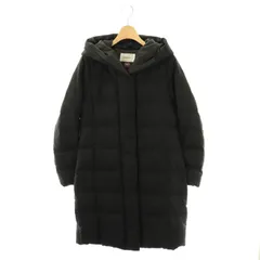 メイソングレイ MAYSON GREY ウール調2WAY衿ダウンコート ジップアップ 1 ブラック /HK ■OSのサムネイル