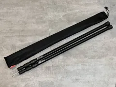 FIELDOOR 伸縮テントポール タープポール 2本セット ブラック 高さ89〜230cmのサムネイル