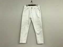 本物ピーティートリノPT TORINOコットンストレッチダメージ加工デニムパンツメンズサーフアメカジミリタリーストリートスケーターワークビジネススーツモードゴルフドレスバイカースポーツ白ホワイトルーマニア製31Mのサムネイル