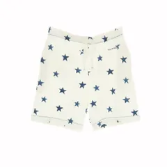 【中古】ジェラートピケ オム GELATO PIQUE HOMME ストレッチ レーヨンコットン 星柄 ショートパンツ ホワイトxネイビー【サイズM】【メンズ】のサムネイル