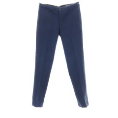【中古】トラサルディ TRUSSARDI ガーメントダイ ストレッチ コットンポリエステル カジュアルスラックスパンツ ネイビー【サイズ44】【メンズ】のサムネイル