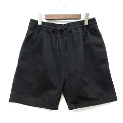 フリークスストア FREAKS STORE タック イージー ショーツ ショートパンツ 無地 ブラック 黒 S 202-1031のサムネイル