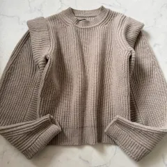 美品 ISABEL MARANT カシミヤ キャップスリーブニット ベージュ系のサムネイル