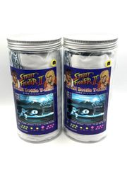 미사용 STREET FIGHTER II 스트리트 파이터 2 RYU VS KEN 류 VS 켄 일본 한정 병 T셔츠 M 화이트 화이트 2개 세트