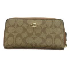 COACH コーチ シグネチャー PVC ラウンドファスナー長財布 - メルカリ