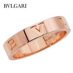 ブルガリ BVLGARI ビーゼロワン B.ZERO1 エッセンシャル リング 指輪 K18 18金 750 ピンクゴールド ローズゴールド 日本サイズ 8号 ロゴ 刻印 ジュエリー メンズ レディース ユニセックス ギャランティカード 保証書 箱付きのサムネイル
