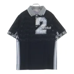 COMME des GARCONS SHIRT (コムデギャルソンシャツ) メッシュ切り替えデザイン 半袖ポロシャツ ブラック S13808のサムネイル
