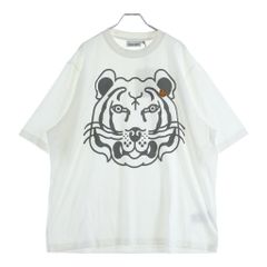 KENZO (켄조) K-Tiger T-Shirt 타이거 프린트 반소매 T셔츠 화이트 FB65TS5224SA
