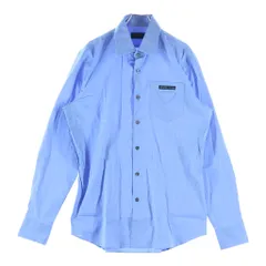 PRADA (プラダ) トライアングルパッチ ロングスリーブ 長袖シャツ ブルーのサムネイル