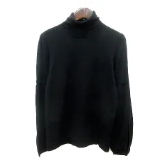 ボディドレッシングデラックス BODY DRESSING Deluxe ニット カットソー タートルネック 長袖 ウール 38 M 黒 ブラック /MNのサムネイル
