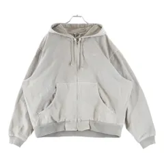 NIKE (ナイキ) LIFE UL DYE FULLZIP JACKET コットンキャンバス地 ジップアップフーデッドジャケット グレー FZ6576-014のサムネイル