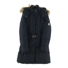 MONCLER (モンクレール) ファー フーデッド ジップアップ ダウンジャケット ブラック レディース 49334/91/54010のサムネイル